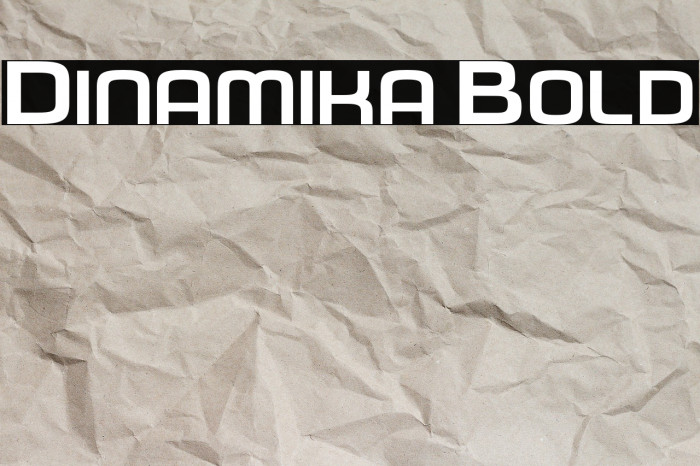 Dinamika Bold Font examples