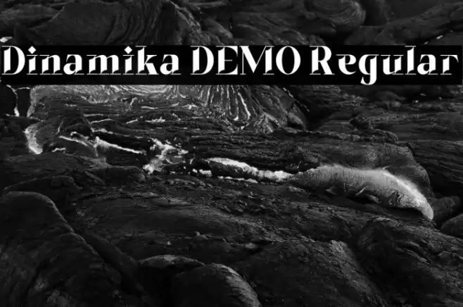 Dinamika DEMO Regular Font examples