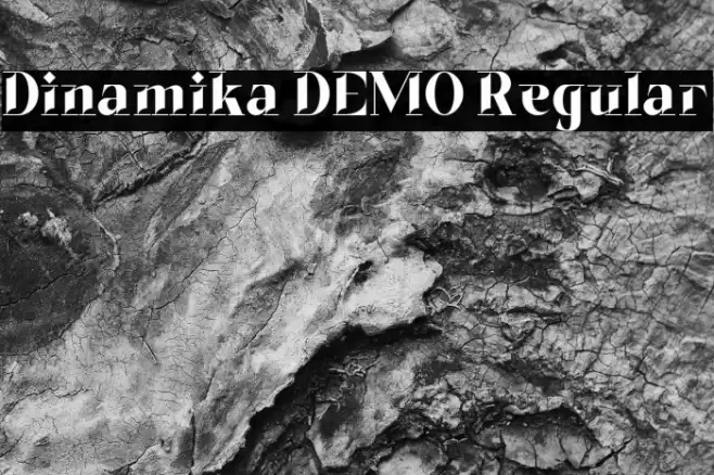 Dinamika DEMO Regular Font examples