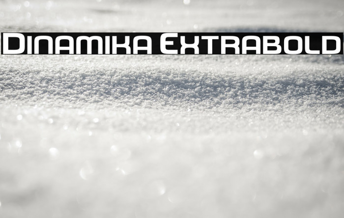 Dinamika Extrabold Font examples