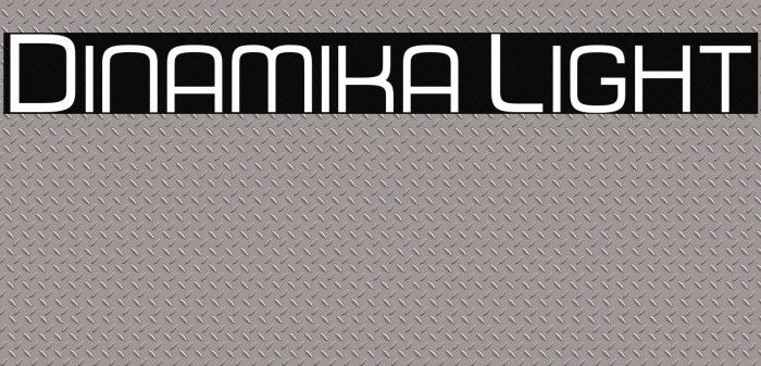 Dinamika Light Font examples