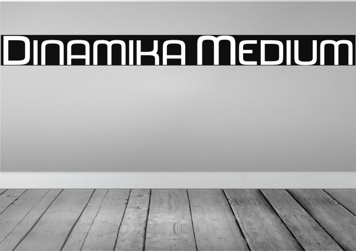 Dinamika Medium Font examples