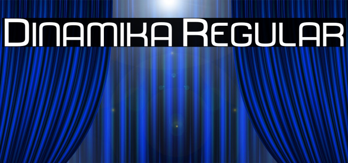 Dinamika Regular Font examples