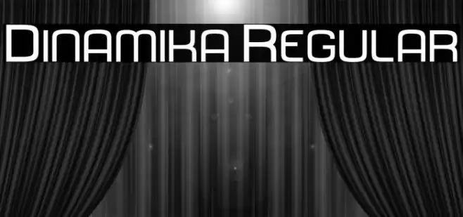 Dinamika Regular Font examples