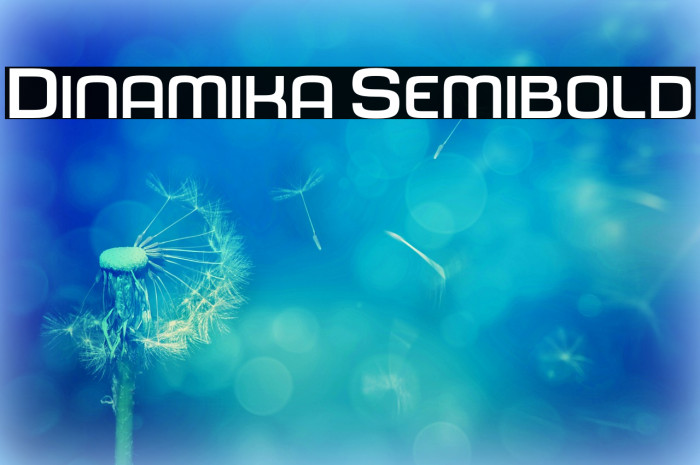 Dinamika Semibold फ़ॉन्ट examples