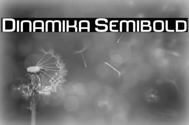 Dinamika Semibold फ़ॉन्ट examples