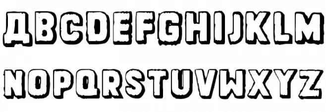 Dinarjev Republika Schriftart Groß