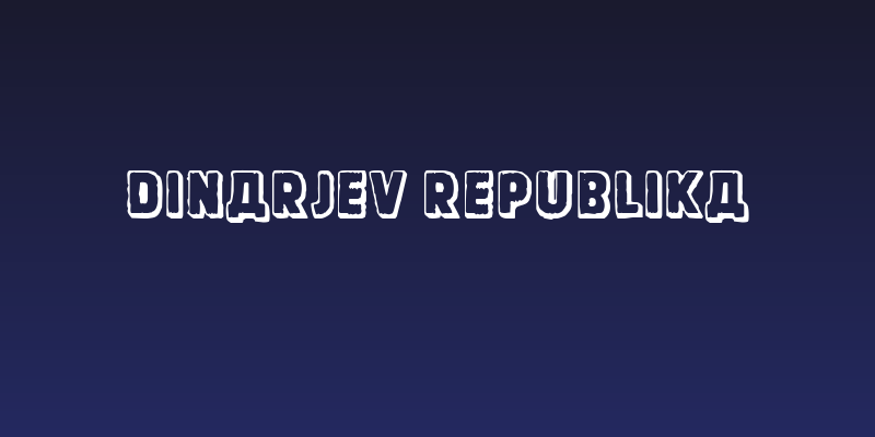 Dinarjev Republika Social Header