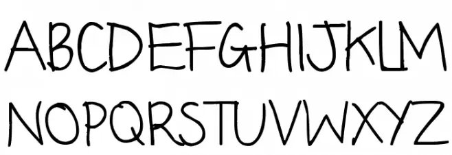 Dina's Handwriting Polices MAJUSCULES