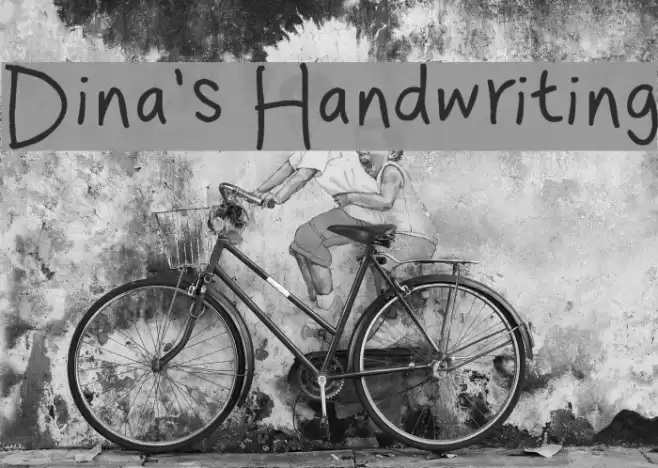 Dina's Handwriting  examples