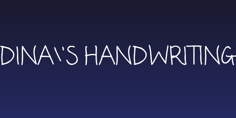 Dina's Handwriting Social Header