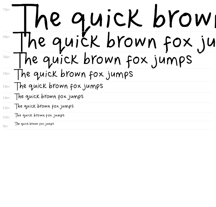 Dina's Handwriting Waterfall