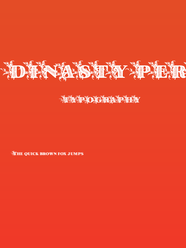 Dinasty Personal Use Bold Poster