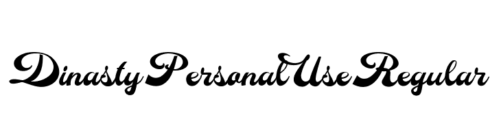 Dinasty Personal Use Regular  नि: शुल्क फ़ॉन्ट्स डाउनलोड