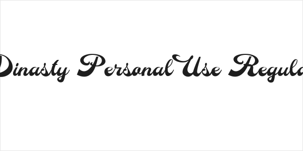 Dinasty Personal Use Regular Logo