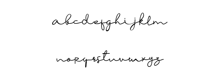 Dinda Font LOWERCASE