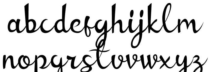 Dindalove Font LOWERCASE