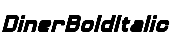 Diner Bold Italic 字体