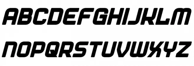 Diner Bold Italic Schriftart Groß