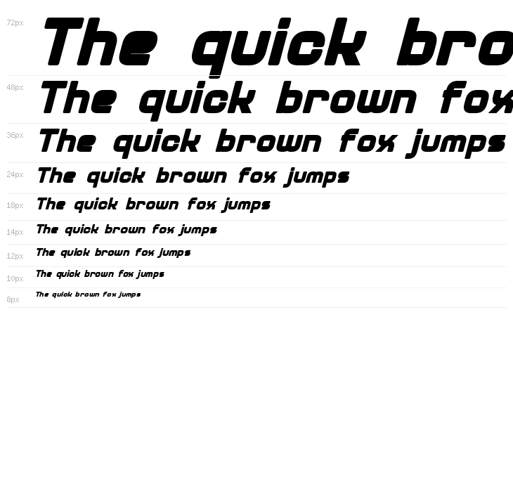 Diner Bold Italic Waterfall