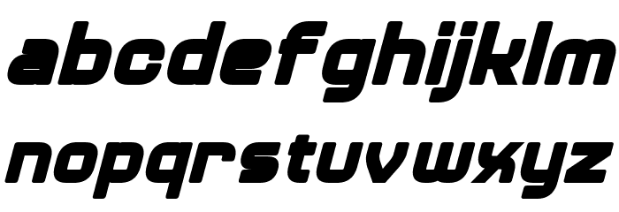 Diner Bold Italic Font LOWERCASE