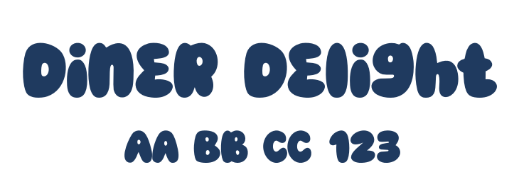 Diner Delight Font Preview