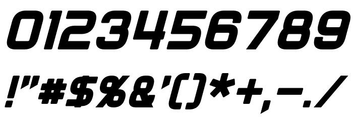 Diner Italic Font OTHER CHARS