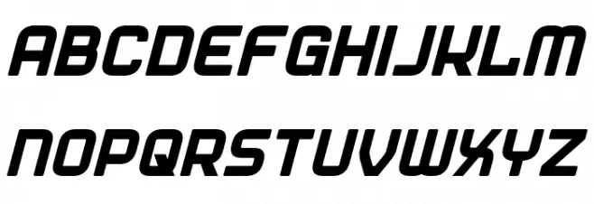 Diner Italic Schriftart Groß