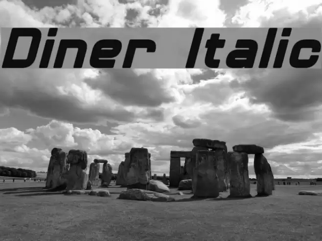 Diner Italic examples
