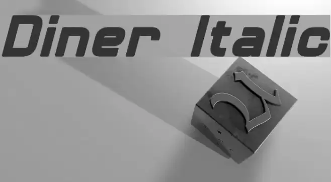 Diner Italic examples