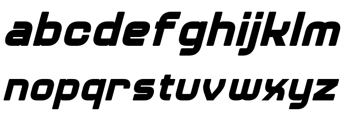 Diner Italic Font LOWERCASE