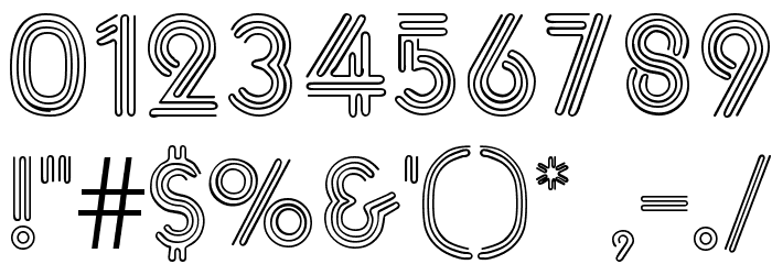 Diner Normal Font OTHER CHARS