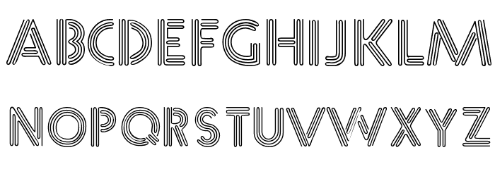 Diner Normal Font LOWERCASE