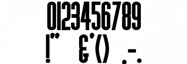 Diner-Obese Font OTHER CHARS