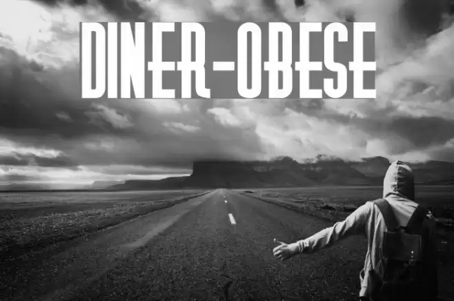 Diner-Obese Font examples