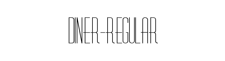 Diner-Regular  Frei Schriftart Herunterladen