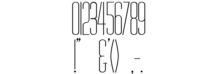 Diner-Regular Font OTHER CHARS