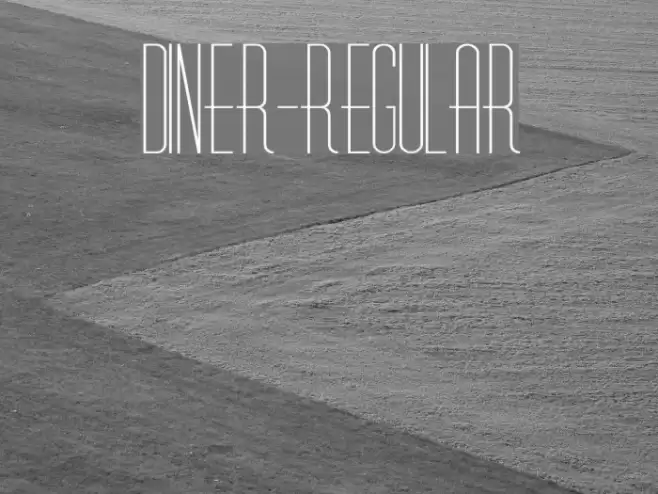 Diner-Regular フォント examples