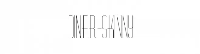 Diner-Skinny  नि: शुल्क फ़ॉन्ट्स डाउनलोड