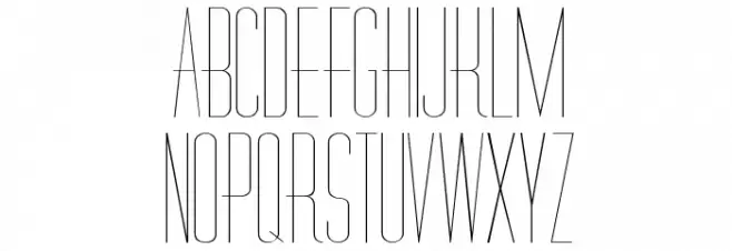 Diner-Skinny Font Litere mari