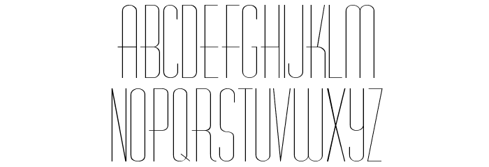 Diner-Skinny Font LOWERCASE