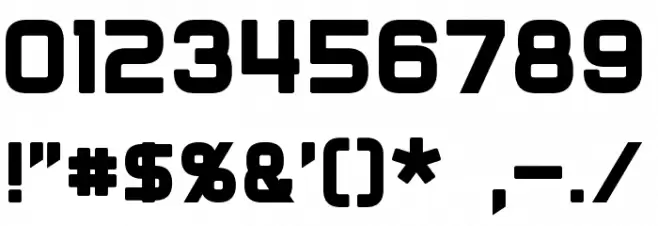 Diner Font OTHER CHARS