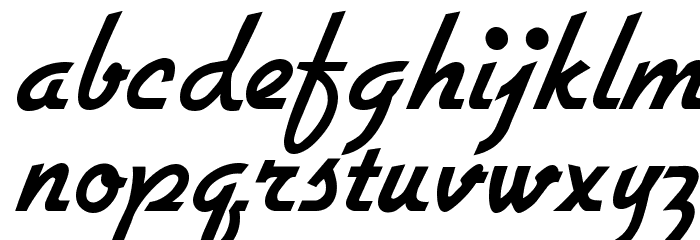 Diner Font LOWERCASE