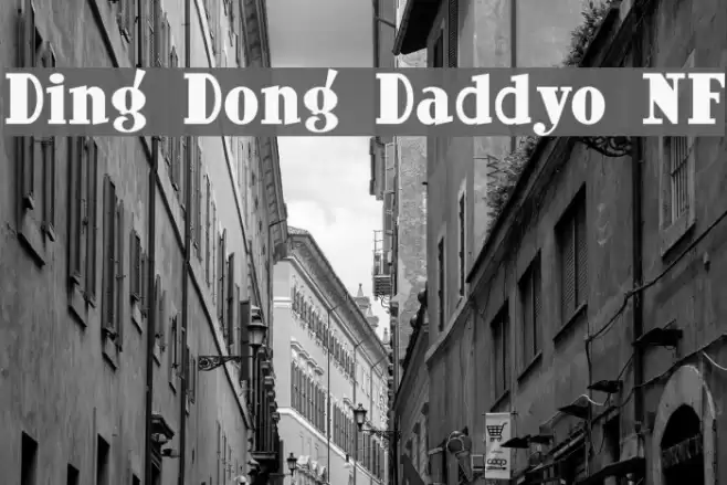 Ding Dong Daddyo NF Font examples