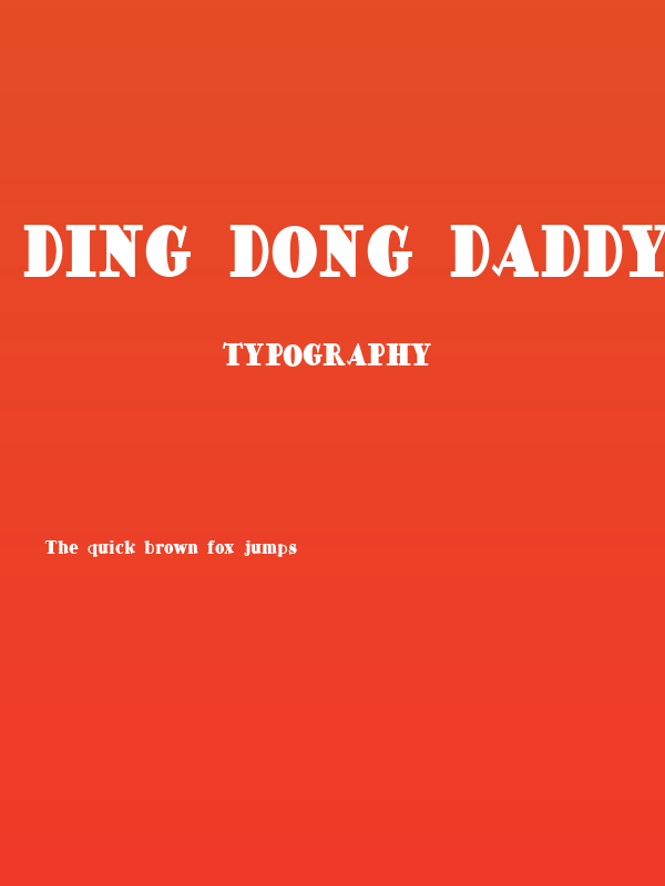 Ding Dong Daddyo NF Poster