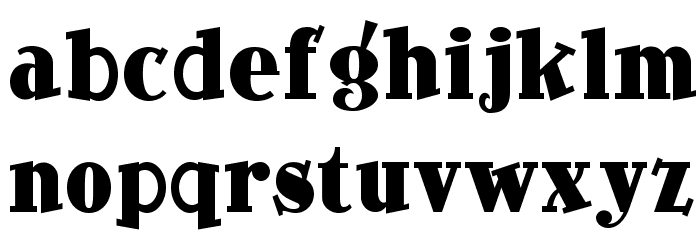 Ding Dong Daddyo NF Font LOWERCASE