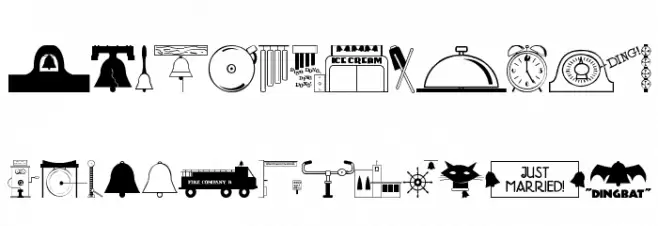 Ding Dong Dingbats JL Fonte MAIÚSCULAS