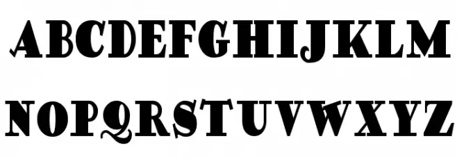 Ding-DongDaddyO Schriftart Groß