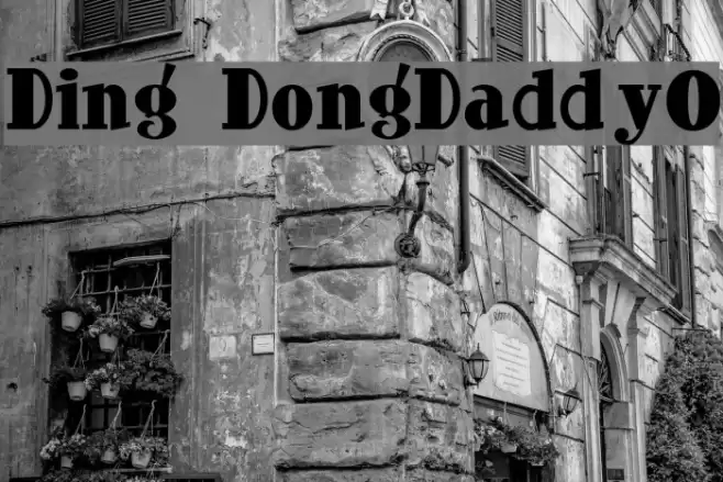 Ding-DongDaddyO Шрифта examples