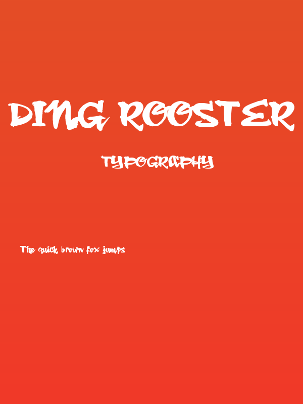Ding Rooster Poster